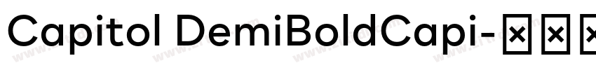 Capitol DemiBoldCapi字体转换